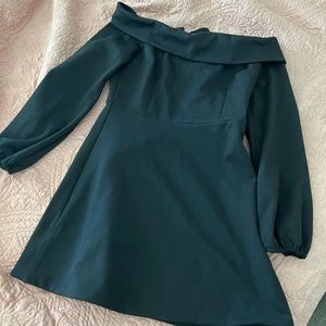 Black off the shoulder dress